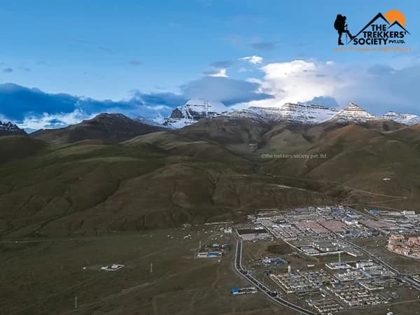 Darchen Town View with Mount Kailash